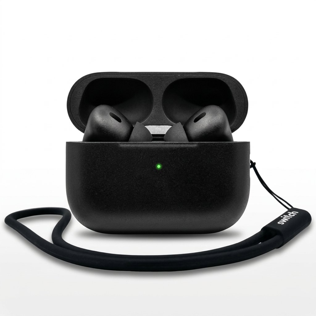 AirPods Pro 2 First Copy ANC & ENC – Black - Image 2