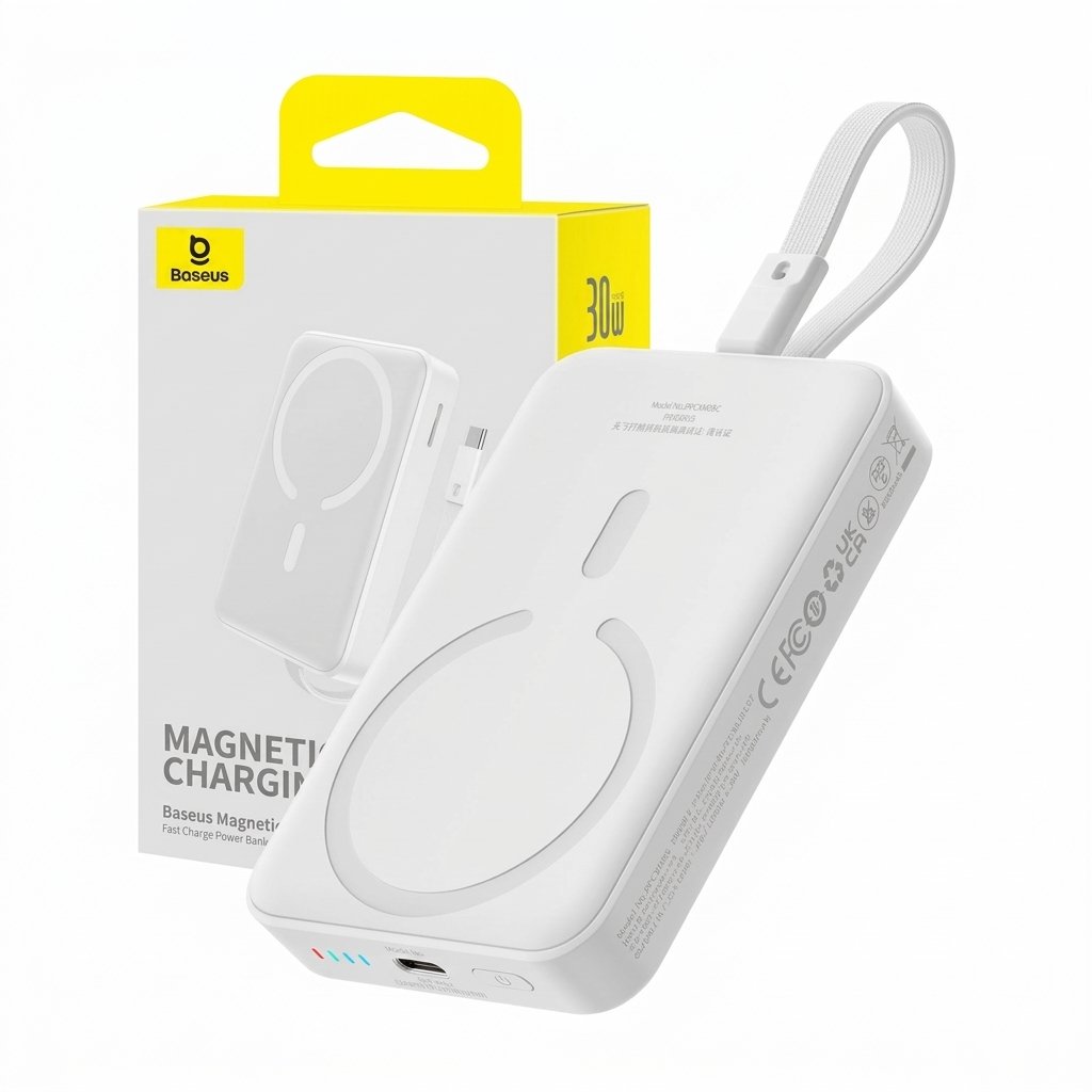 Baseus Magnetic Wireless Charging Power Bank – 30W - Image 2