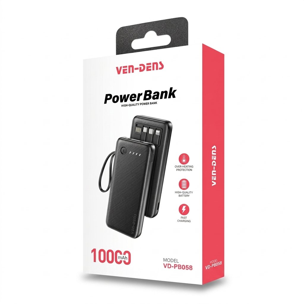 VEN-DENS 10000mAh Power Bank – VD-PB058 - Image 3